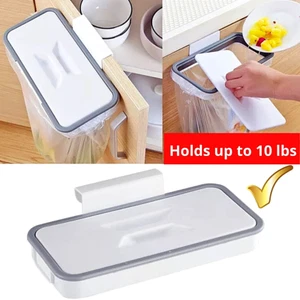 Garbage Bag Holder Under Sink Mounted Cabinet Trash Stand Over The Door Hanging - Picture 1 of 11