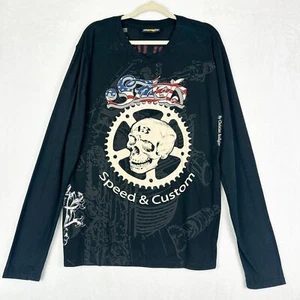 Smet By Christian Audigier Born On The Street Vintage Y2K T-Shirt Größe Large - Bild 1 von 9
