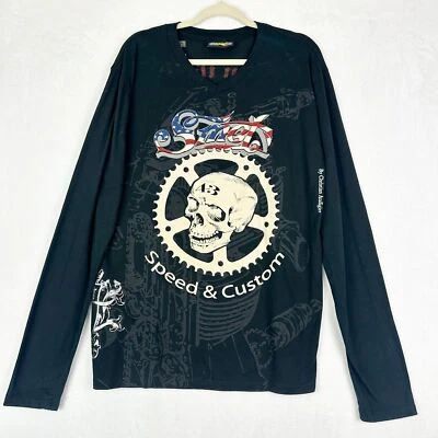 Smet By Christian Audigier Born On The Street Vintage Y2K Tee Shirt Size Large  - Image 1 of 4