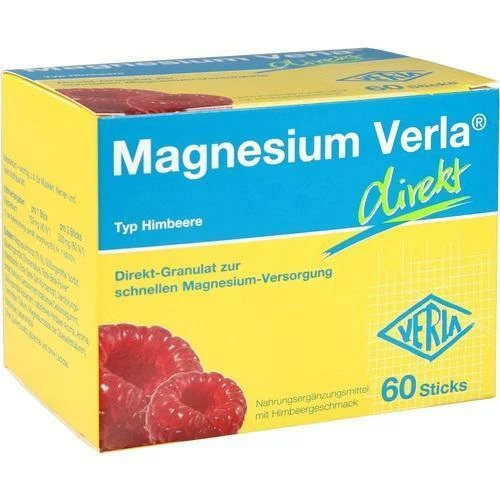 VERLA-PHARM ARZNEIMITTEL GMBH & CO. KG MAGNESIUM VERLA direkt Granulat Himbeere 60 St PZN 15201141