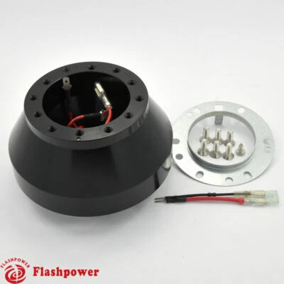 Adaptador de volante Flashpower BMW E46 328i 323i 330i M3 Mini Cooper negro Foto 1 de 3