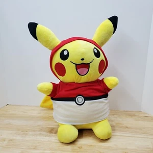 Pokemon Pikachu 15" Plush with Pokeball Hoodie - Picture 1 of 7