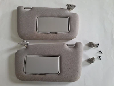 2013-2019 年日产 Sentra 遮阳板遮阳板灰色一对套装带遮阳夹原始设备制造商 — 第 1/3 张图片