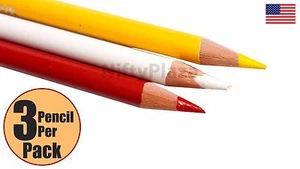 Pack of 3 Tailors Chalk Fabric Marking Pencils Sewing Tracing Tools Brand New - Picture 1 of 8