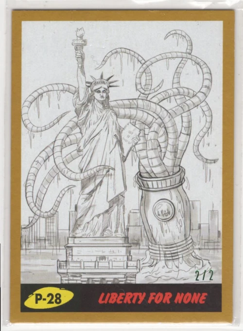 2017 Mars Attacks The Revenge Gold #28 Liberty for None /2 - NM-MT - Bild 1 von 1