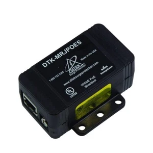 Ditek DTK-MRJPOE Cat5e Poe Gigabit Ethernet Überspannungsschutz Rj45 I/O Anschluss - Bild 1 von 1