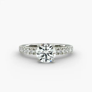 IGI Certificted 2.45CT Lab Grown Diamond Engagement Ring in 14k White Gold - Picture 1 of 12