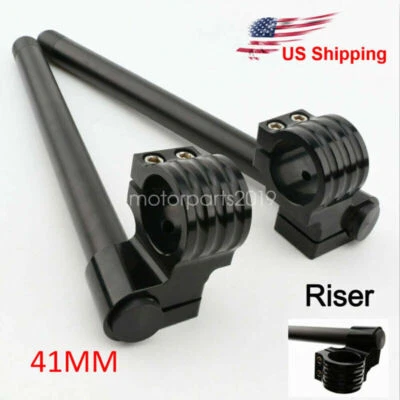 Manillar con clip elevador 41 mm para Suzuki GSXR 750 86 87 91 92 1100W 93 94 EE. UU. Foto 1 de 4