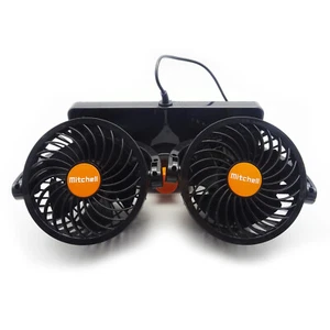 Ventilador de coche AT030 ventilador de coche ventilador doble DC 24V para camión autobús coche accesorios - Imagen 1 de 6