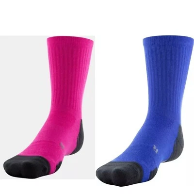 2 Pares Under Armour UA Fútbol Acolchado Tripulación Talla HOMBRE 8.5 - 13 Foto 1 de 4