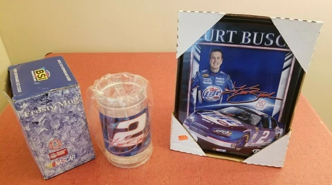 Kurt Busch NASCAR Vintage Kurt Busch Picture & Mug Fan Gift Package Cover