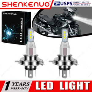 Faros LED blancos para Suzuki Katana GSX600F GSX750F GSX1100F 2X 9003 H4 - Imagen 1 de 12