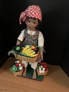 African American Jamaican Women Porcelain Doll - Picture 1 of 13