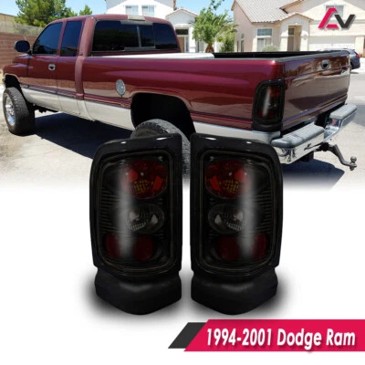 Luces traseras de freno negras humo para Dodge Ram 1500 2500 3500 1994-2001 Foto 1 de 4