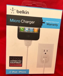 Cable cargador USB Belkin Apple de 30 pines de audio y sincronización de datos para iPhone iPod iPad Mac - Imagen 1 de 5