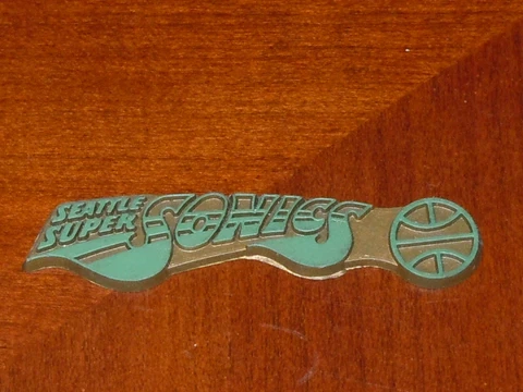SEATTLE SUPER SONICS Vintage NBA RUBBER Basketball FRIDGE MAGNET Standings Board Cover