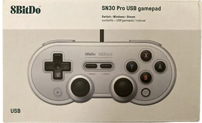 8BitDo - SN30 Pro USB Gamepad - Gray - 82AD - Image 1 of 3