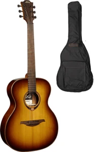 GUITARE FOLK AUDITORIUM LAG TRAMONTANE BROWN BURST T118A-BRS + HOUSSE - Picture 1 of 4