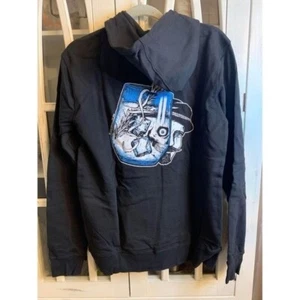 Sudadera con capucha negra Knut Hansen nueva con etiquetas, mediana para hombre - Imagen 1 de 6