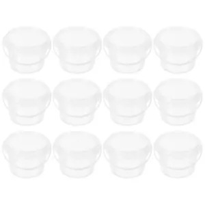 12pcs Mini Transparent Storage Buckets Reusable Snacks Containers Multi-use - Picture 1 of 12