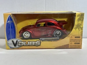 JADA VDUBS 1959 VW VOLKSWAGEN BEETLE DRAG CANDY RED 1:24 DIECAST MODEL CAR  #89 - Picture 1 of 7