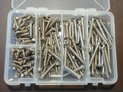 125 雪佛兰 #8 带 #6 椭圆形头不锈钢装饰模制螺丝垫圈分类 — 第 1/4 张图片