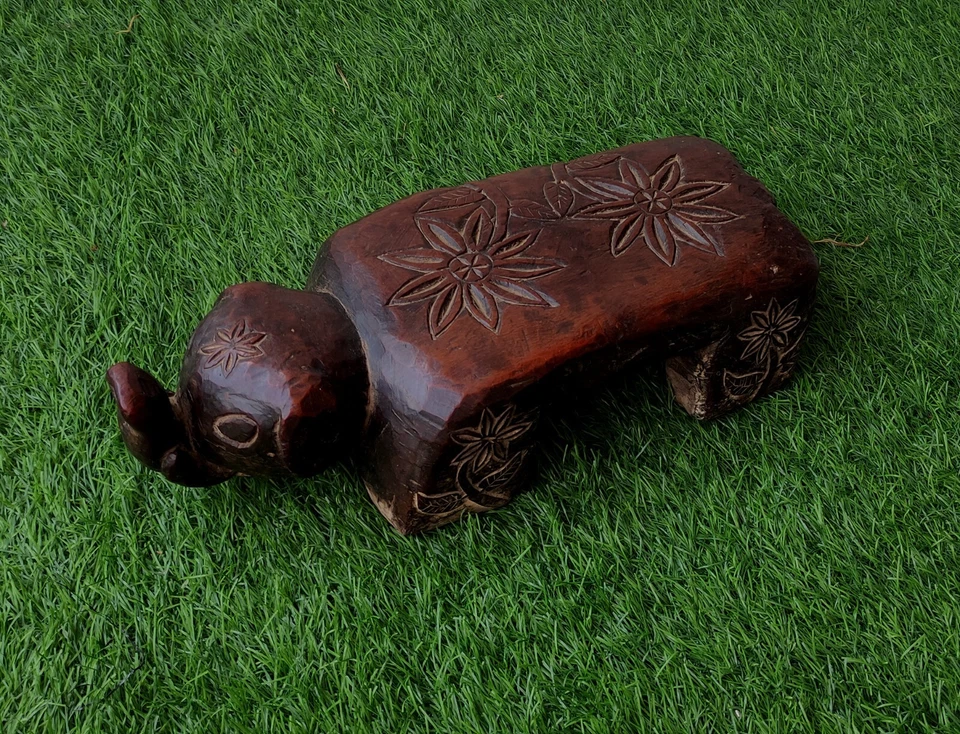 Antique Primitive Shaman Elephant stool Ritual stool object , PO - Image 1 of 4