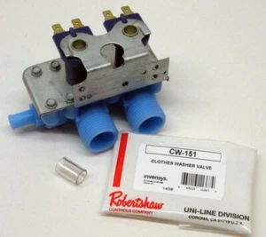 CW151 Washer Water Solenoid Inlet Valve for GE WH13X81 AP2618763 PS270305 - Picture 1 of 3