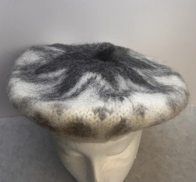 Vintage Hilda Ltd Beret Hat Womens One Size Ivory 100% Wool Nordic Icelandic - Image 1 of 4