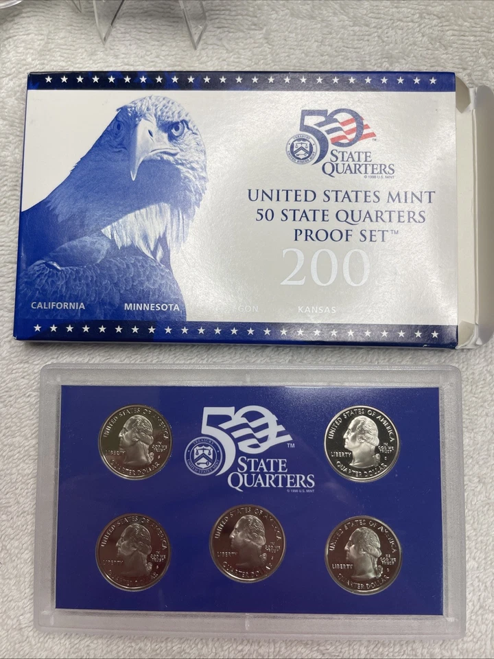 Juego de prueba de 50 cuartos estatales 2005 Estados Unidos como nuevo en OGP con certificado de autenticidad Foto 1 de 3