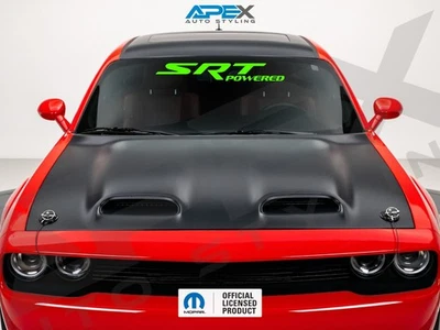 Dodge Challenger Charger Windshield Banner Decal - SRT Powered Logo - Image 1 of 3