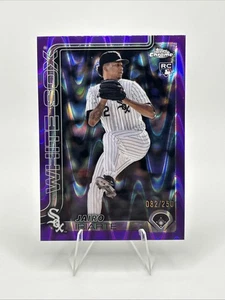 2025 Topps Chrome - Jairo Iriarte #145 Purple Raywave /250 (RC) - Picture 1 of 13