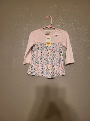 Camiseta manga larga estampada rosa y azul First Impressions 18 meses nueva con etiquetas Foto 1 de 4