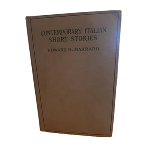 1928 Contemporary Italian Short Stories ~ Howard Marraro ~ Preowned - Picture 1 of 16
