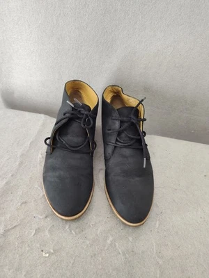 Clarks Originals Women Oxford 9 Gray Boot Leather Lace Up Crepe Sole Shoes - Image 1 of 4