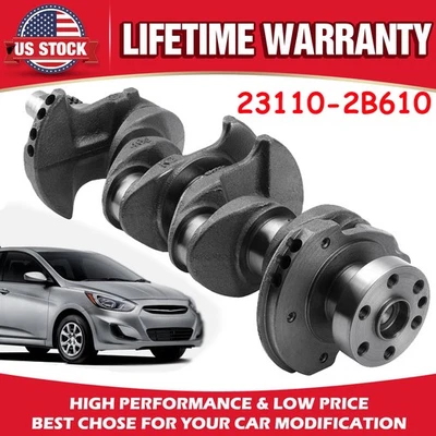 Crankshaft 23110-2B610 For Hyundai Accent Veloster Kia Rio Soul 1.6L 2012-2017 - Image 1 of 4