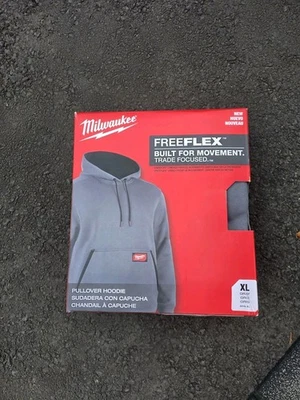 Sudadera con Capucha Pullover Milwaukee Para Hombre XL Extra Grande Gris Peso Medio Algodón Poliéster  Foto 1 de 2