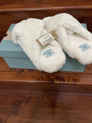 Zapatillas sin cordones Toms talla 9 Susie crema piel sintética natural Foto 1 de 4