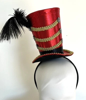 Ringmaster мини шляпа - обруч для волос - цирк - костюм аксессуар - один размер - Изображение 1 из 4