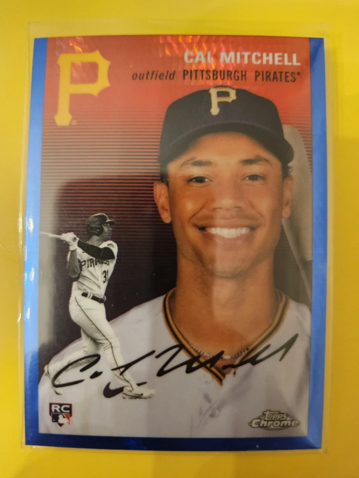 2023 Topps Chrome Platinum Anniversary Blue Prism Refractor #56 Cal Mitchell RC - Image 1 of 1