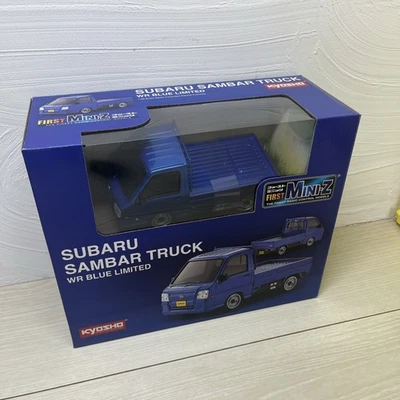 NUEVO Raro Kyosho PRIMER MINI-Z juego de preparación SUBARU SAMBAR CAMIÓN WR AZUL LIMITADO JP F/S Foto 1 de 4