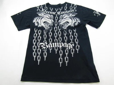 Camiseta masculina Xtreme Couture grande Rampage Jackson Wolves & Chains streetwear - Imagem 1 de 4