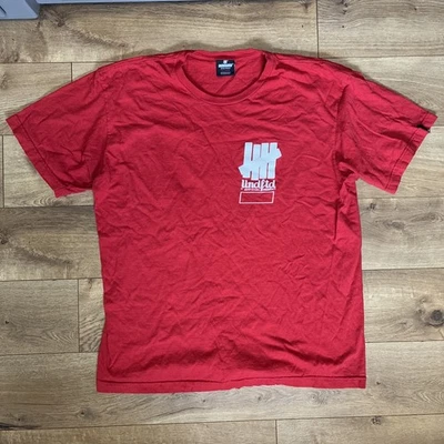 UNDFTD T Shirt Red Mens X-Large Undefeated Logo Graphic Tee - Image 1 of 4