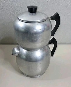 Vintage West Bend Kwik Drip 15c Coffee Maker Percolator Pot Aluminum Stove Top - Picture 1 of 17