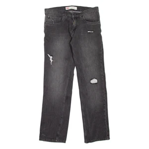 LEVI'S 511 Jeans Distressed Boys Grey Slim Straight Stone Wash W28 L28 - Picture 1 of 6