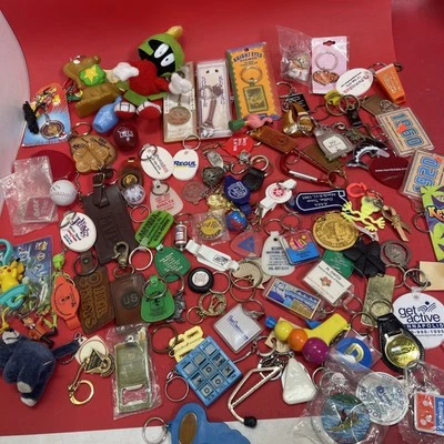Huge keychains lot Keyrings Fobs Backpack Charms Purse Handbag Pendants.    #10 - Image 1 of 4