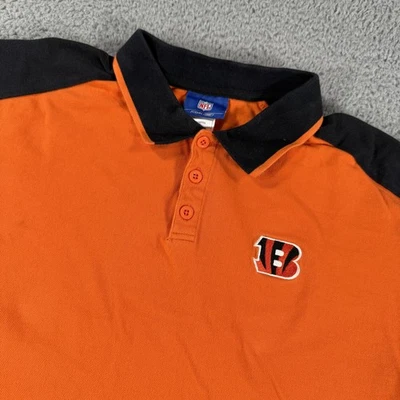 Vintage Reebok Cincinnati Bengals Shirt Mens XL NFL Football Polo Athletic 90s - Image 1 of 4
