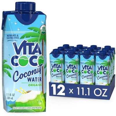 Vita Coco Coconut Water, Pure Organic Refreshing Coconut Taste 11 Oz Pack Of  12 - Image 1 of 4