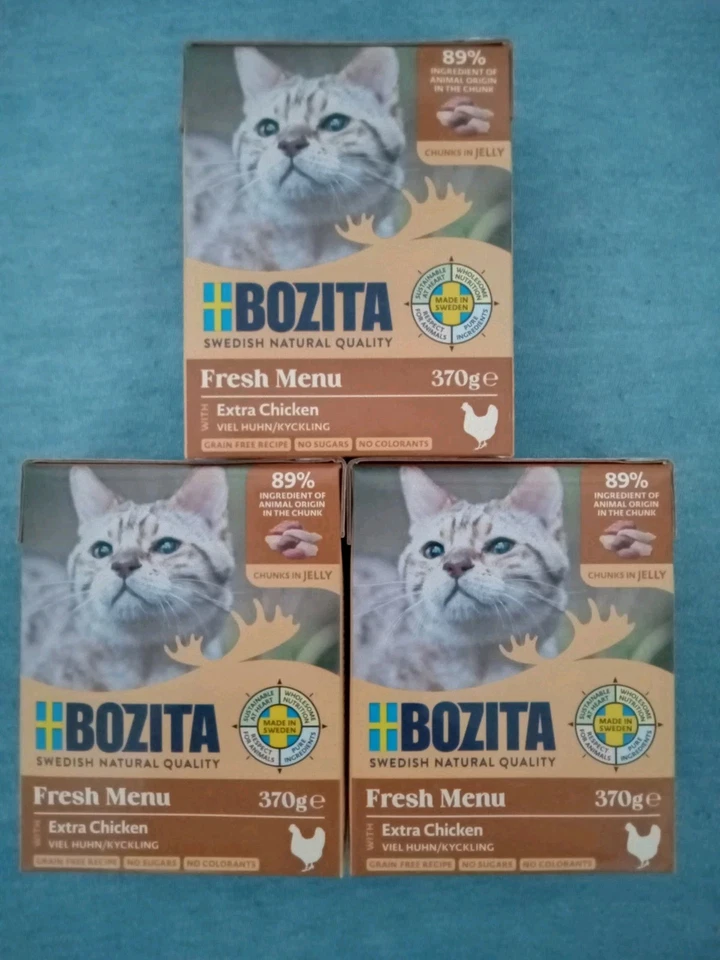 3 Bozita (viel Huhn) Katzen Nassfutter 370g Tetrapak - Bild 1 von 1