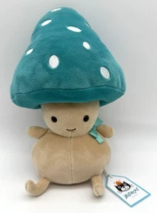 NWT Jellycat “Fun-Guy Bertie” the Turquoise Mushroom Fungi Plush Toy - Picture 1 of 4